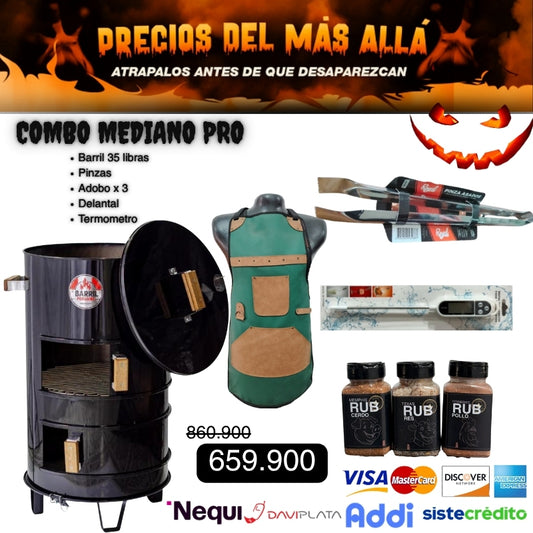 Asador Barril Mediano en Hierro - La Mejor Relación Calidad-Precio