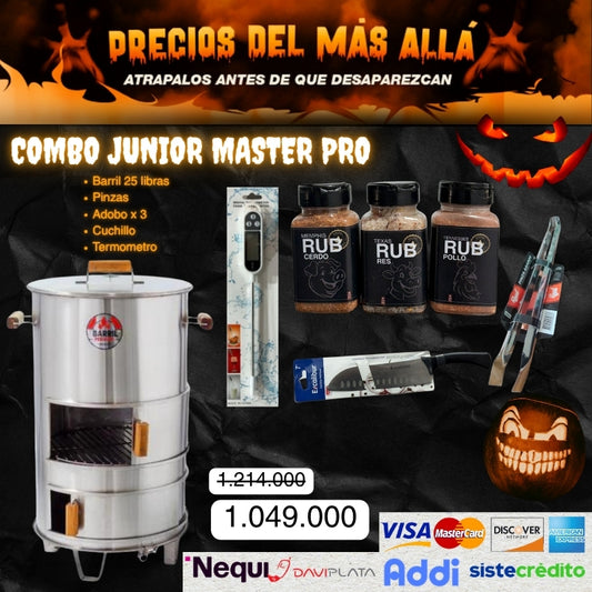 ASADOR BARRIL JUNIOR ACERO INOXIDABLE 304 - COMPACTO PERO POTENT