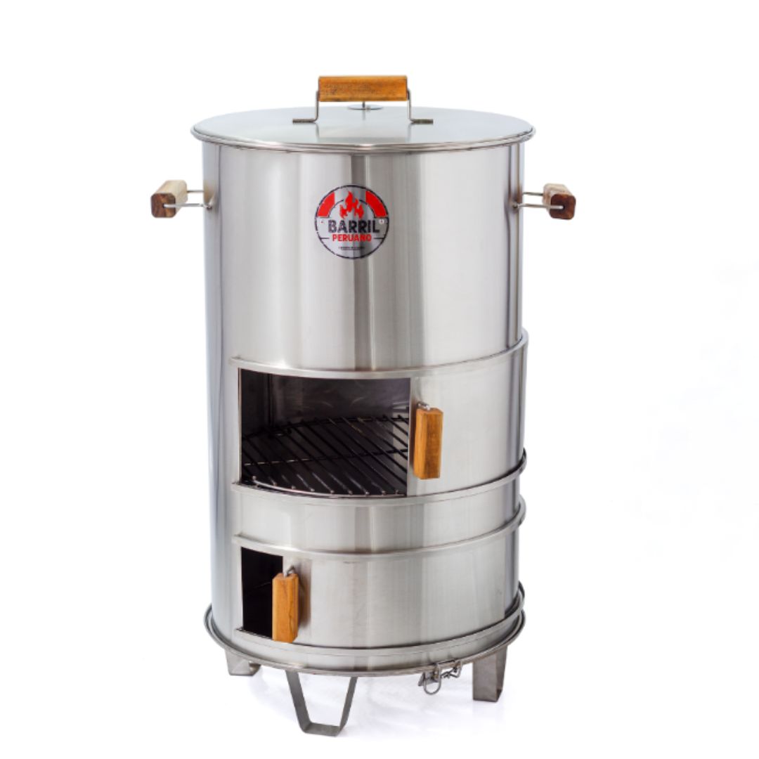ASADOR BARRIL JUNIOR ACERO INOXIDABLE 304 - COMPACTO PERO POTENT