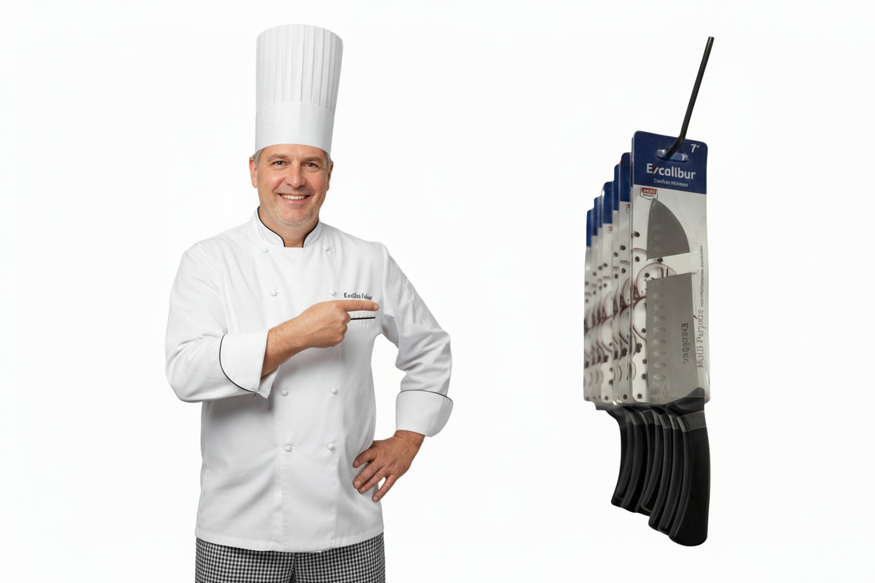 Cuchillo Santoku Excalibur 7” | Precisión Profesional para Parrilla y Cocina