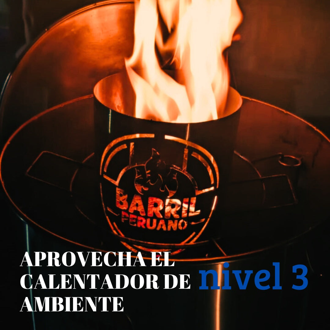 ASADOR BARRIL MEDIANO ACERO INOXIDABLE 304 - LA REVOLUCIÓN 3 EN 1