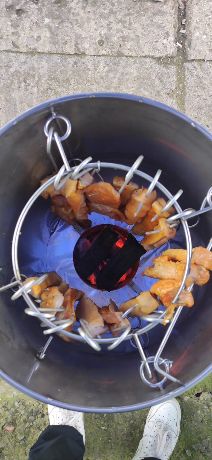 ASADOR BARRIL JUNIOR ACERO INOXIDABLE 304 - COMPACTO PERO POTENT