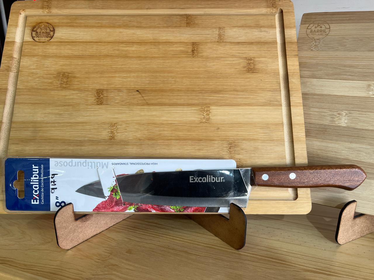 Cuchillo mango de madera