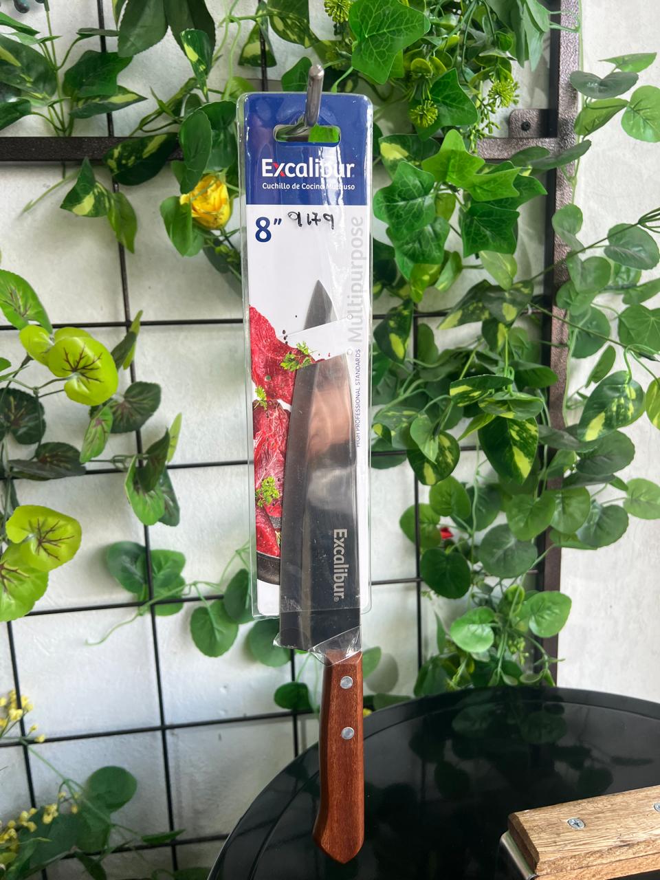 Cuchillo mango de madera