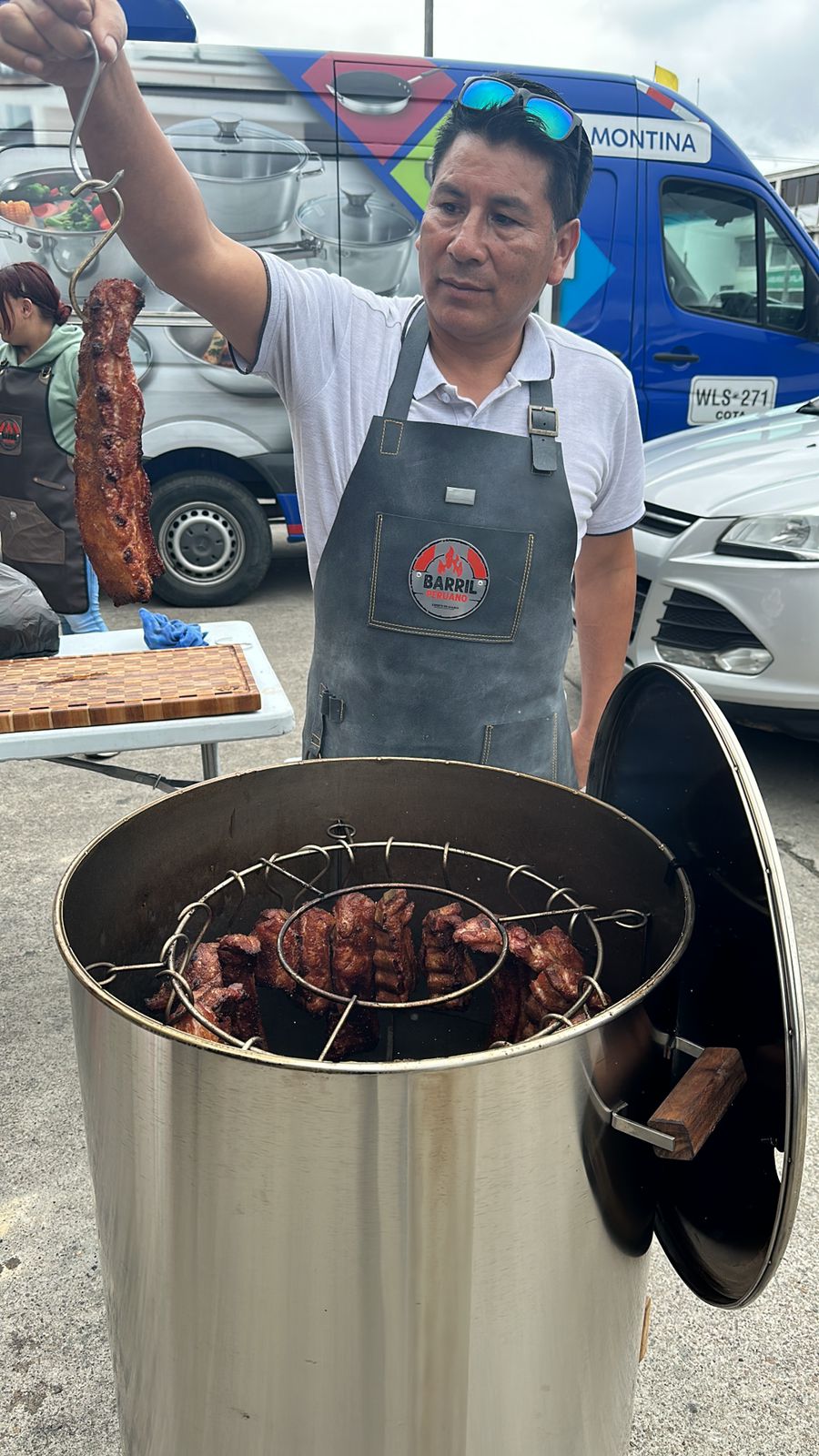 Barril multifuncional de alta capacidad – ideal para cocineros y eventos gourmet