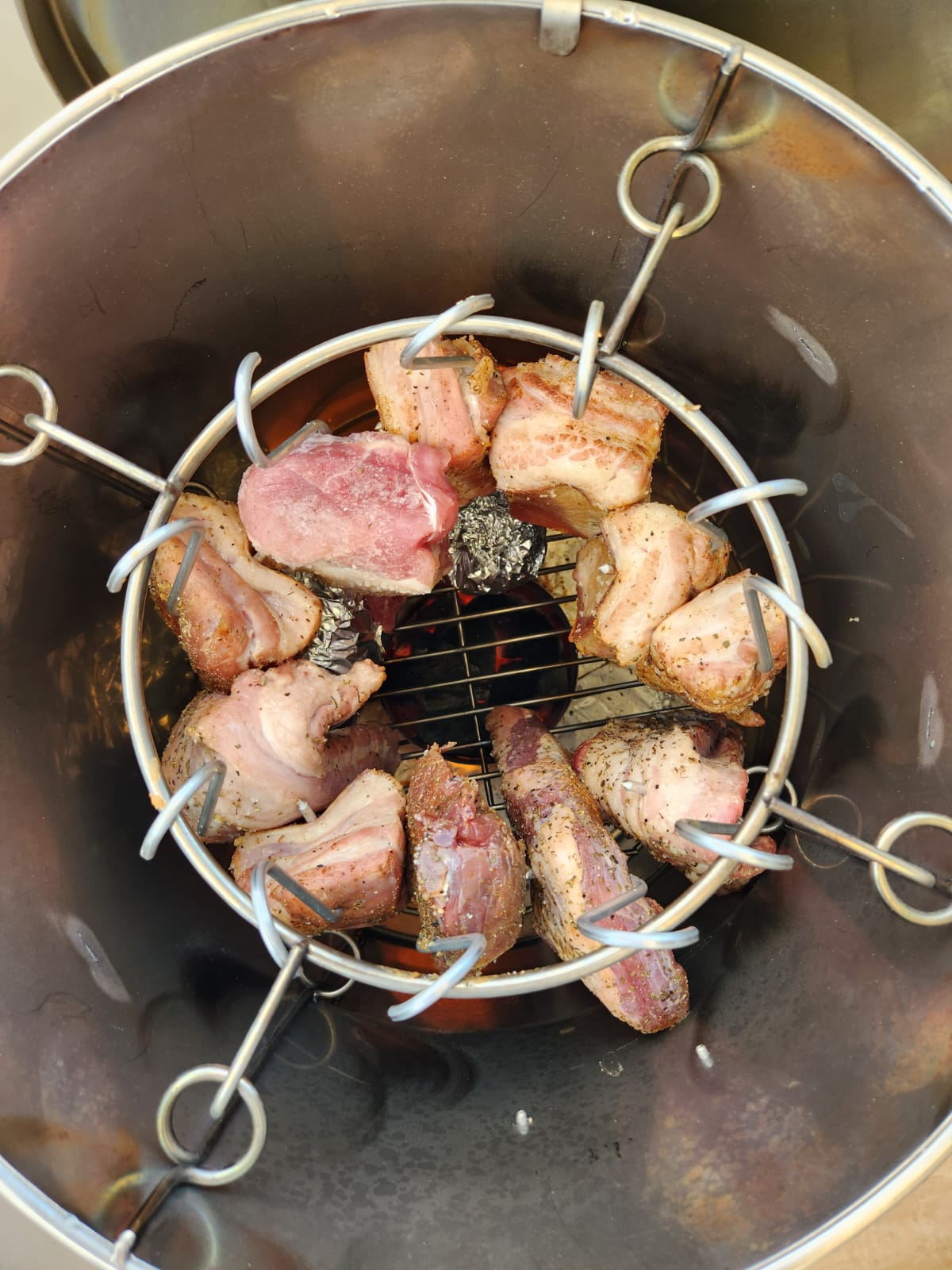 barril multifunción, acero inoxidable 304, parrilla profesional, horno de carbón, ahumador vertical