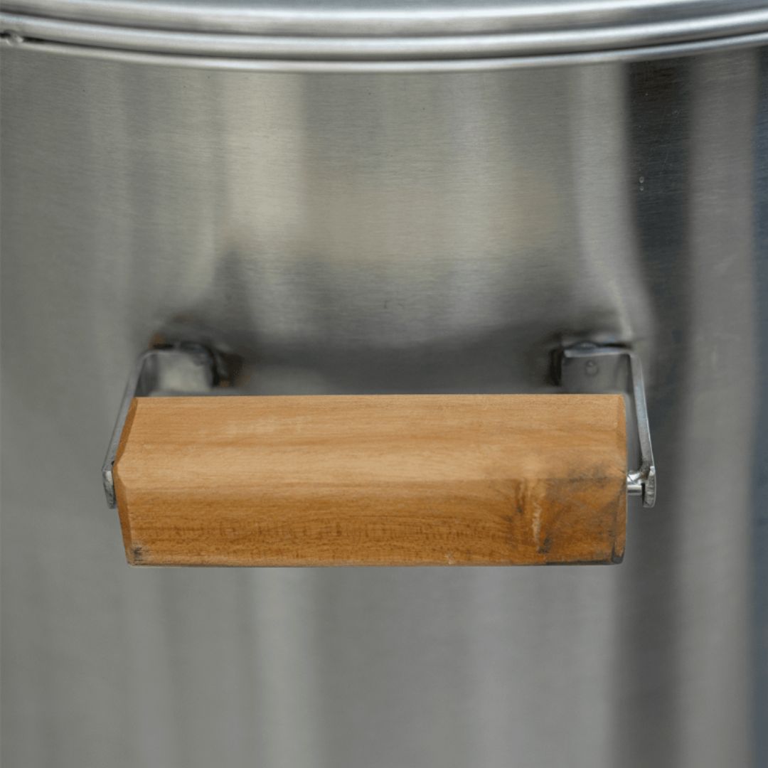 "Asador Barril Pequeño Acero Inoxidable | Parrilla y Ahumador Portátil | Para 8 a 12 Personas | 10 Años Garantía + Kit Parrillero Gratis"