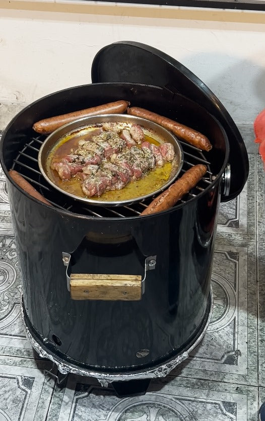 Cocina al fuego con barril de 16 lb – sabor tradicional en formato pequeño