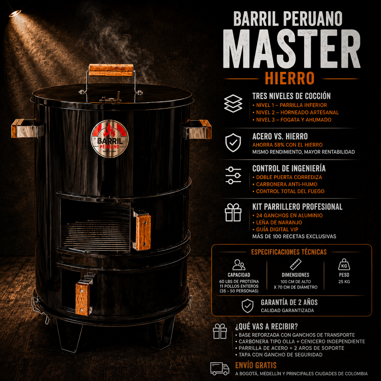 Barril Peruano Master Hierro