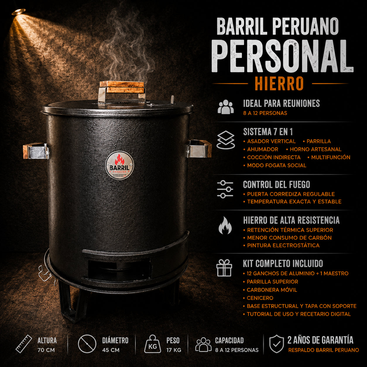 Barril Peruano Personal Hierro