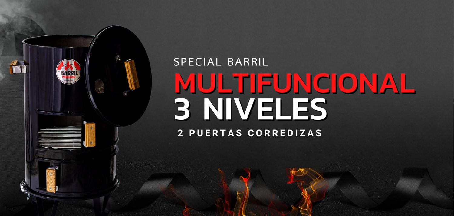 Barril en Hierro 3 niveles