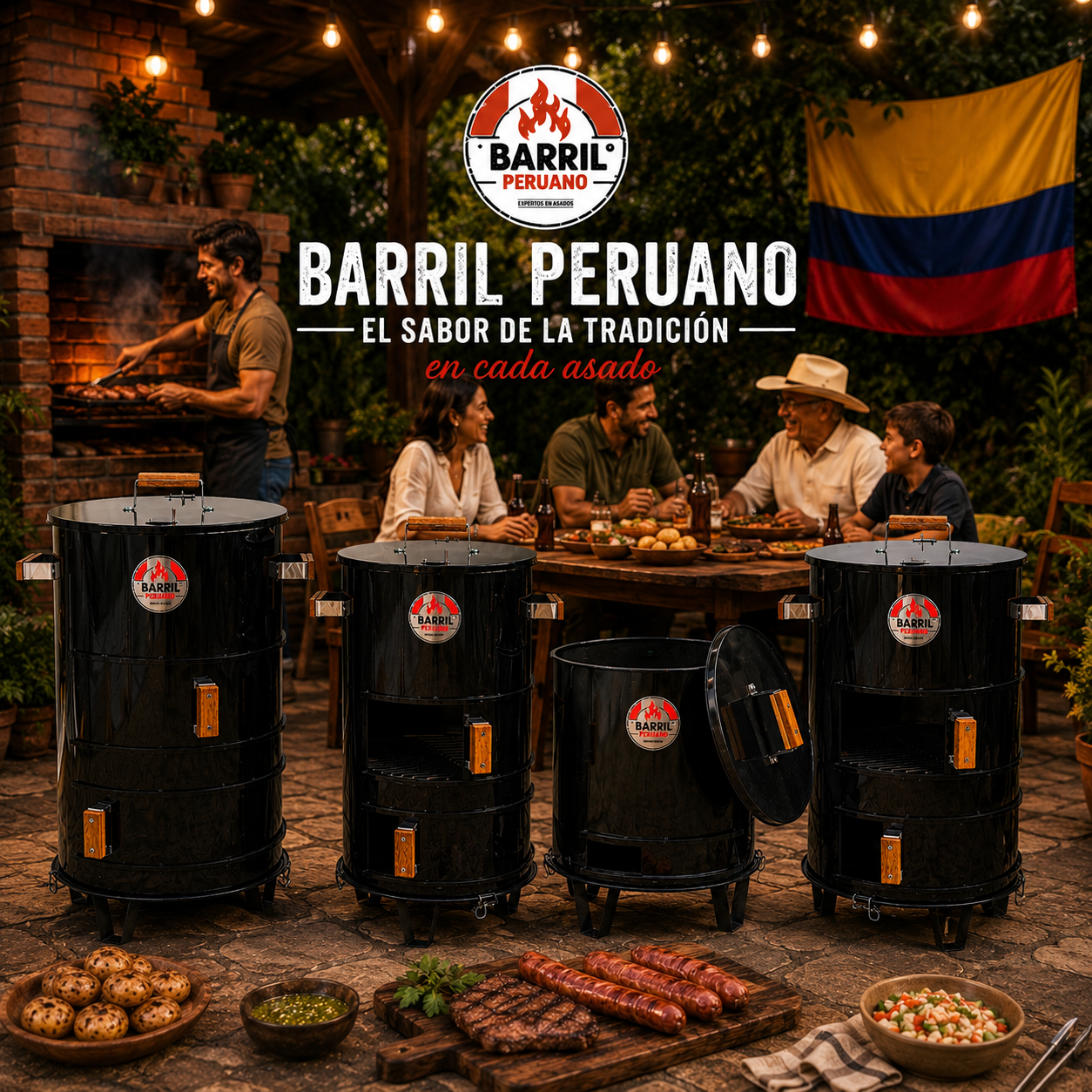 Barril en Hierro 3 niveles