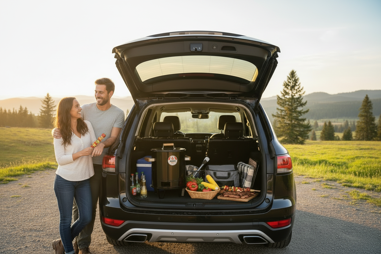 Barril Personal Barril Peruano: carnes colgadas y parrilla directa en un solo equipo compacto. Hecho en Colombia para parrilleros reales.