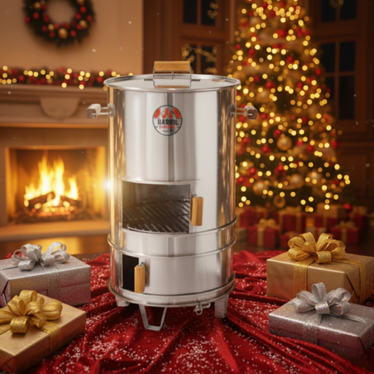 ASADOR BARRIL JUNIOR ACERO INOXIDABLE 304 - COMPACTO PERO POTENT