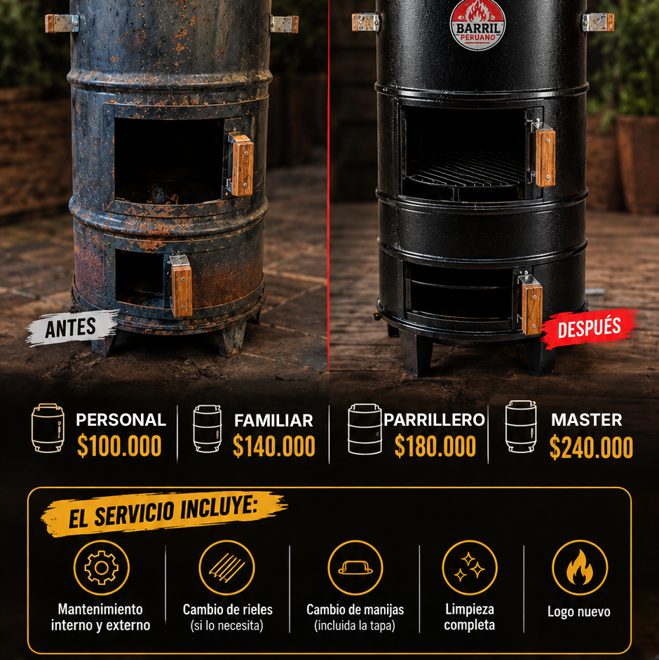Servicio Especializado de Mantenimiento y Restauración de Barriles