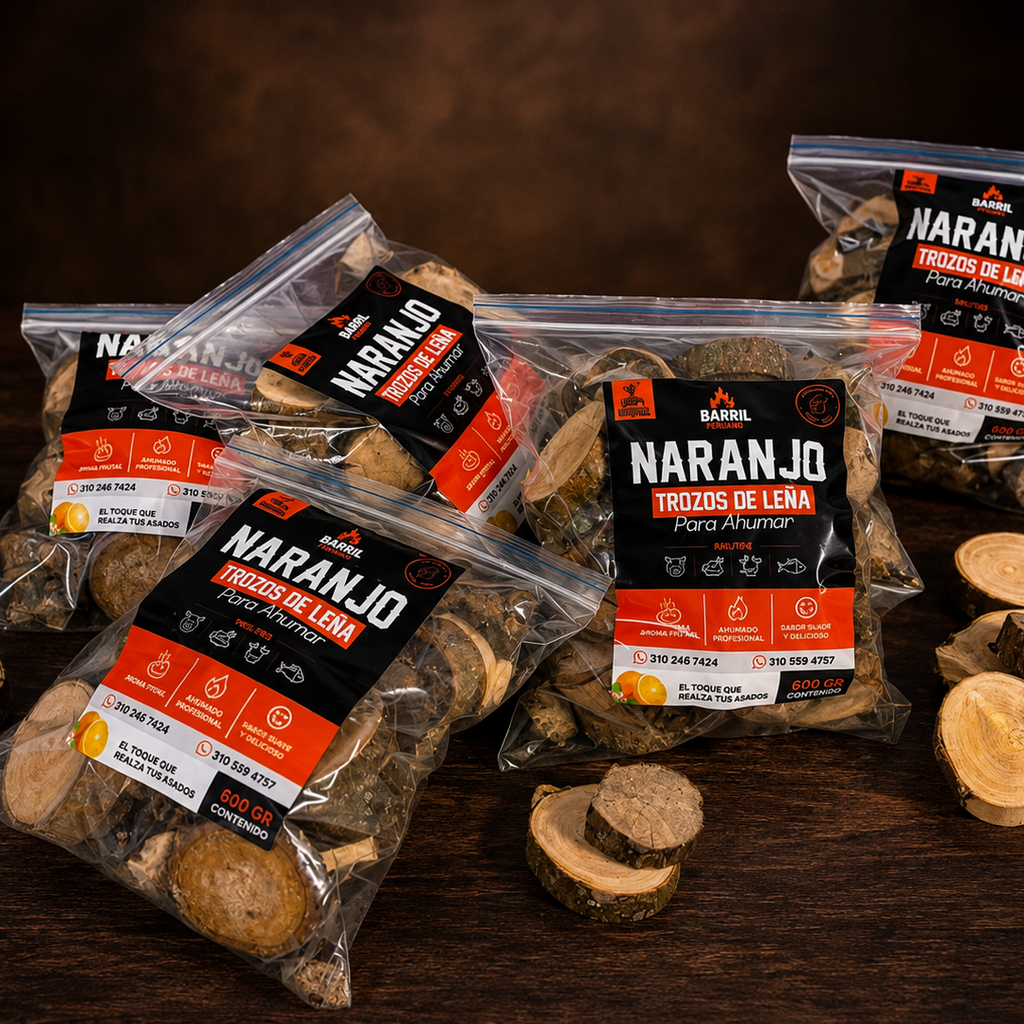 Leña de naranjo (600gr) para ahumar
