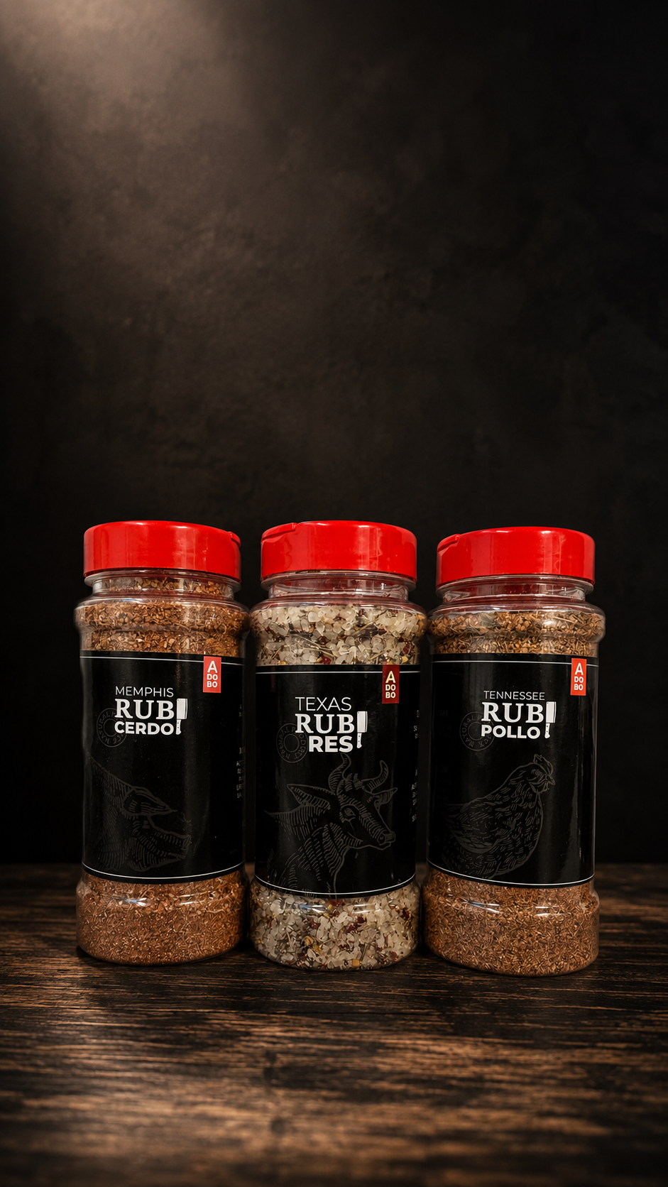 Pack de Rubs x3 (Pollo, Cerdo y Res)