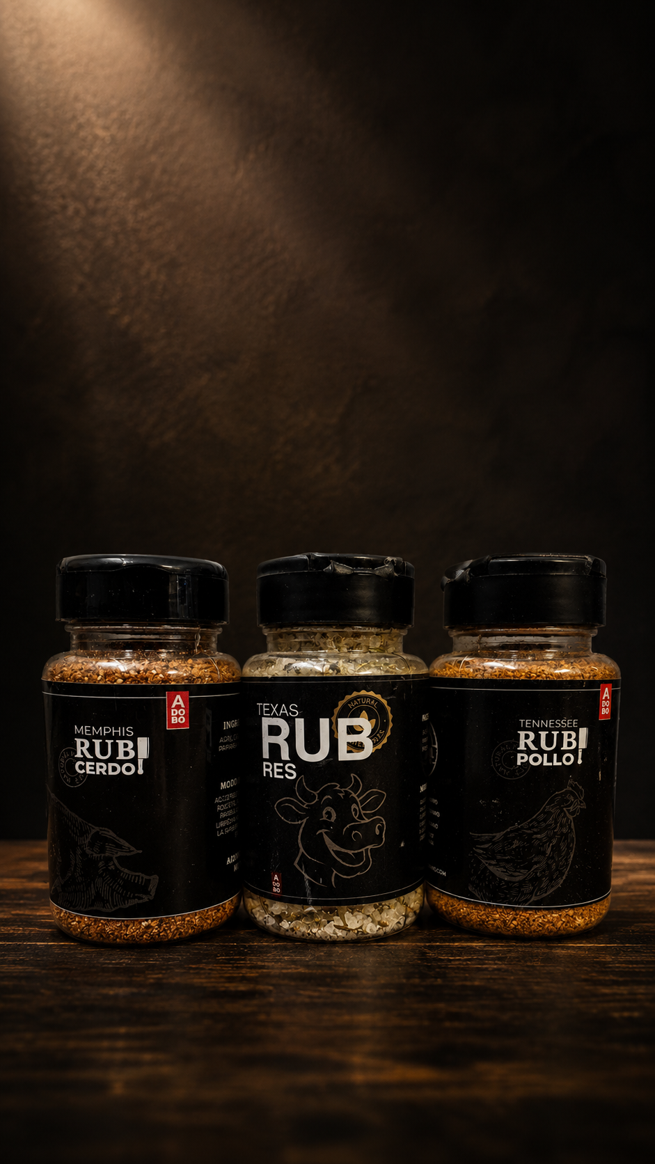 Pack de Rubs x3 (Pollo, Cerdo y Res)