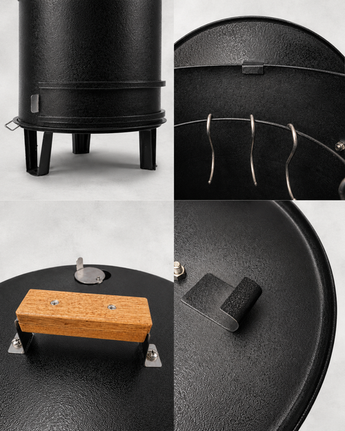 Asador Tipo Barril Personal Hierro
