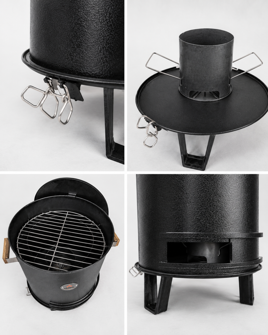 Asador Tipo Barril Personal Hierro
