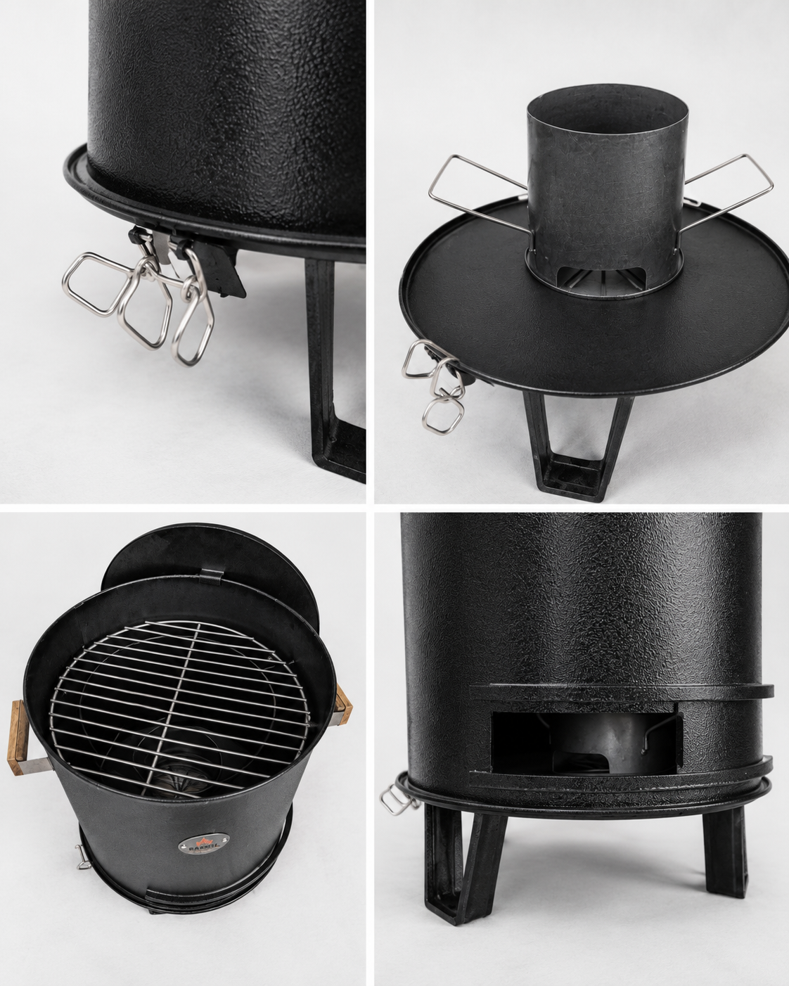 Asador Tipo Barril Personal Hierro