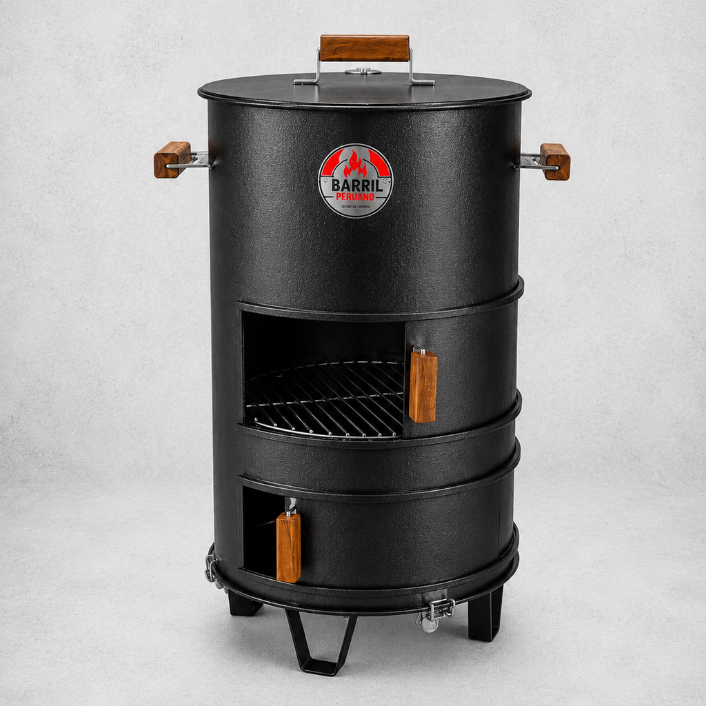 Asador Tipo Barril Parrillero Hierro