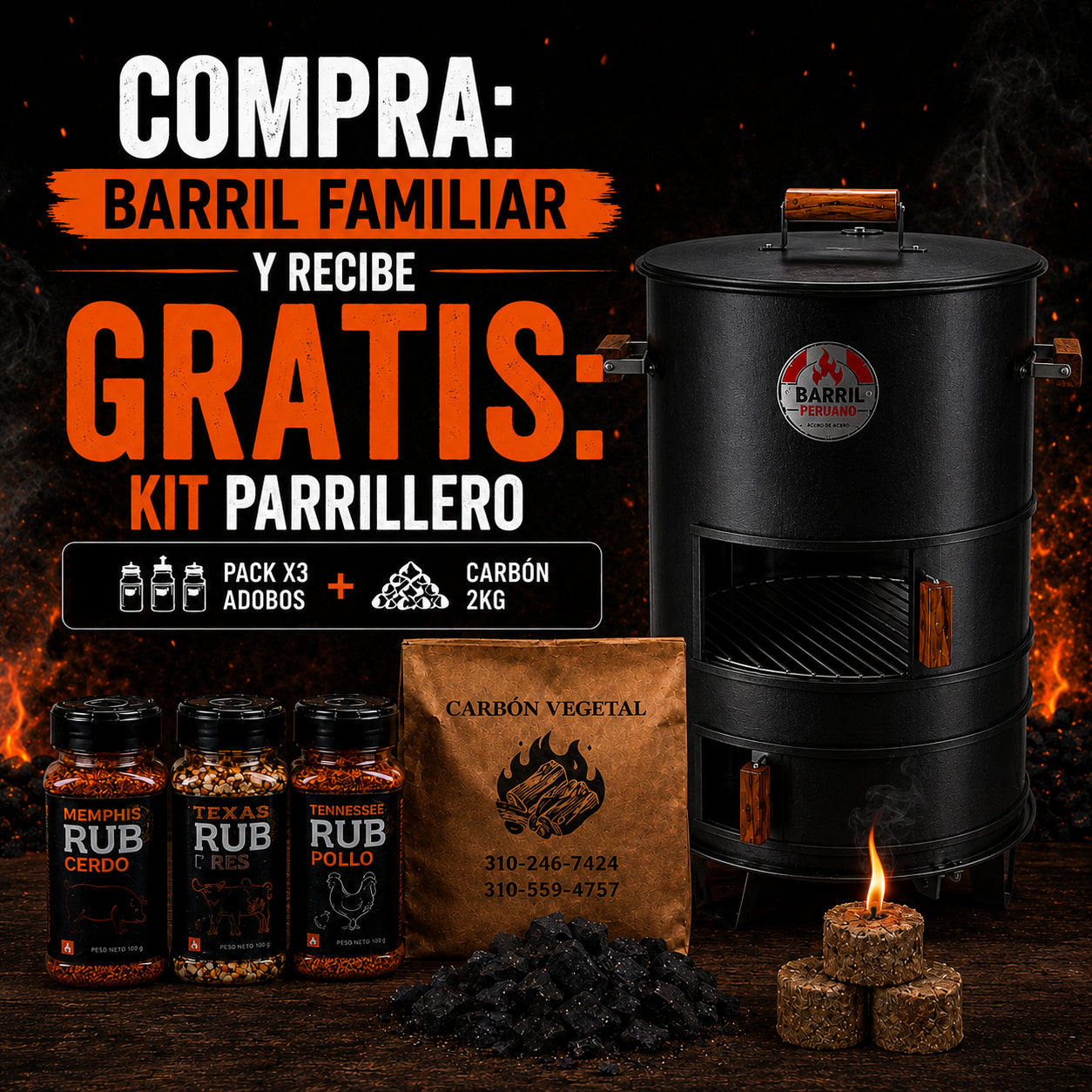 OFERTA KIT FAMILIAR ACERO / HIERRO