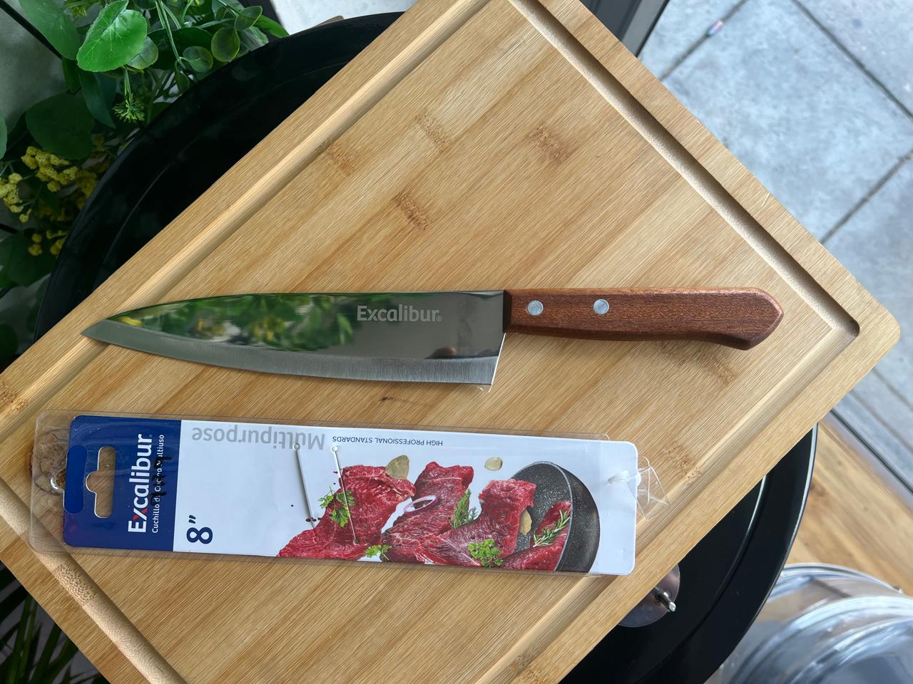 Cuchillo mango de madera