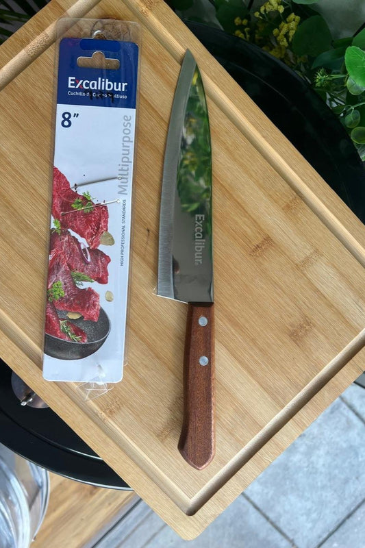 Cuchillo mango de madera