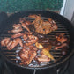 Barril profesional encendido – ideal para largas jornadas de asado