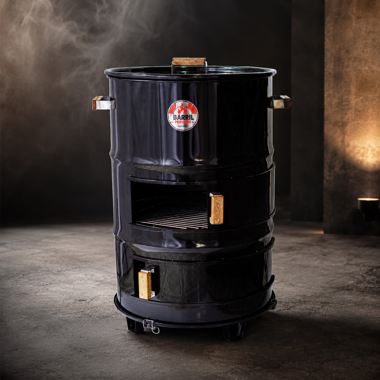 Asador Tipo Barril Master Hierro