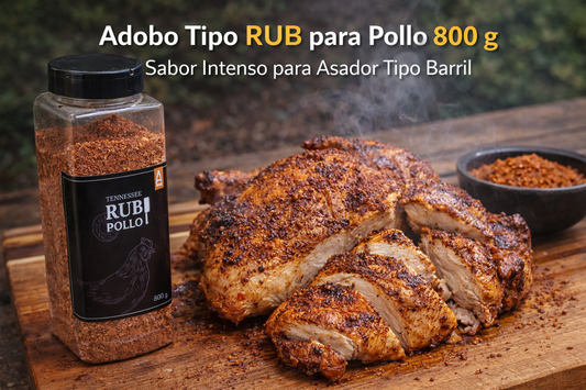 Adobo Tipo RUB para Pollo 800 g | Sabor Intenso para Asador Tipo Barril