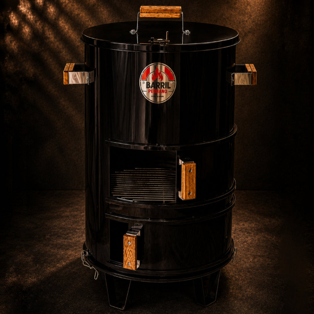 Asador Tipo Barril Parrillero Hierro