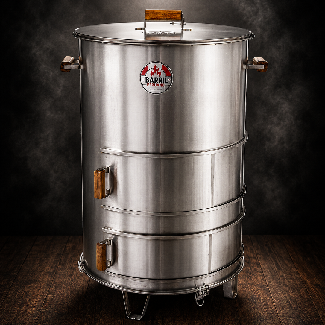 Asador Tipo Barril Master Acero