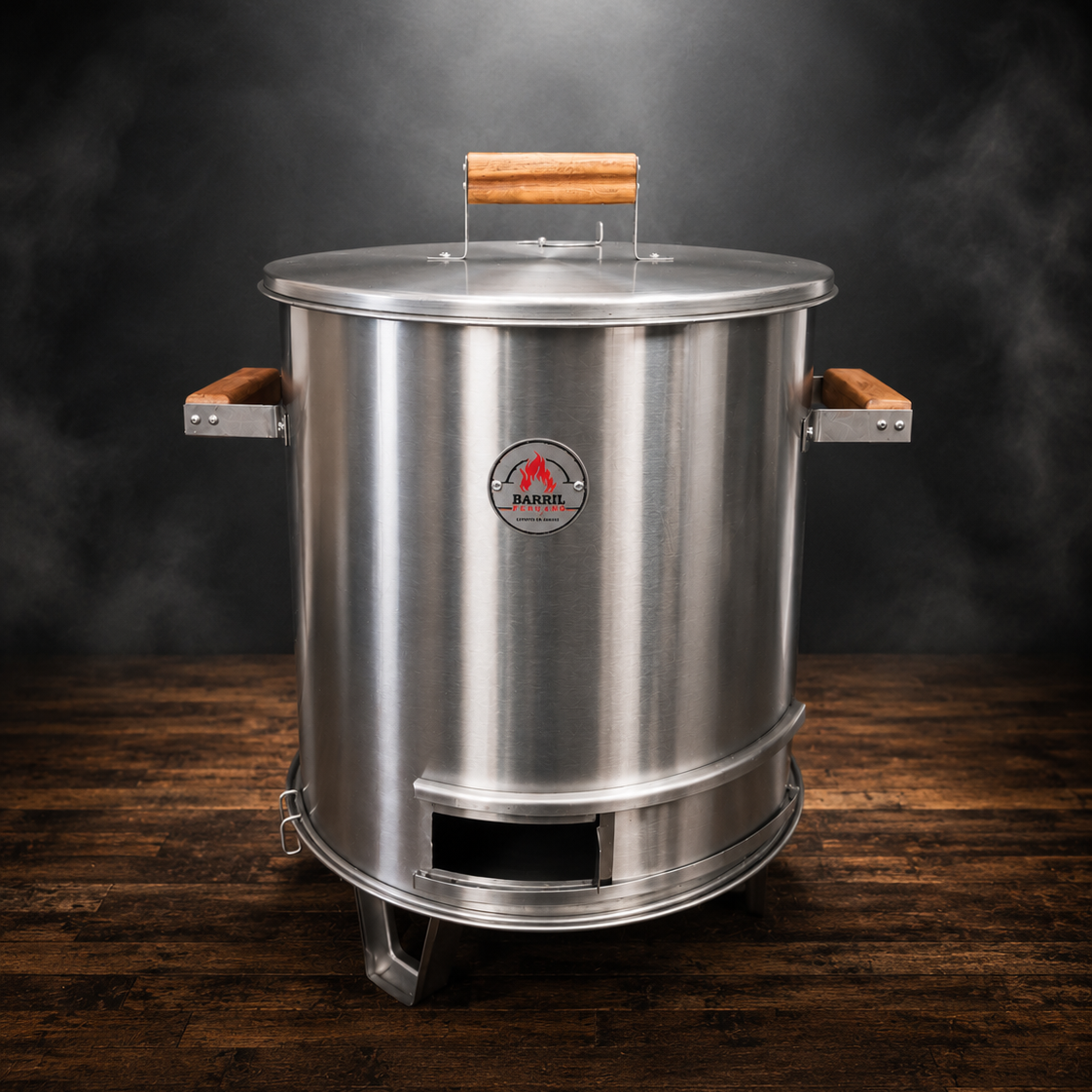 Asador Tipo Barril Personal Acero