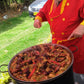 Barril profesional encendido – ideal para largas jornadas de asado