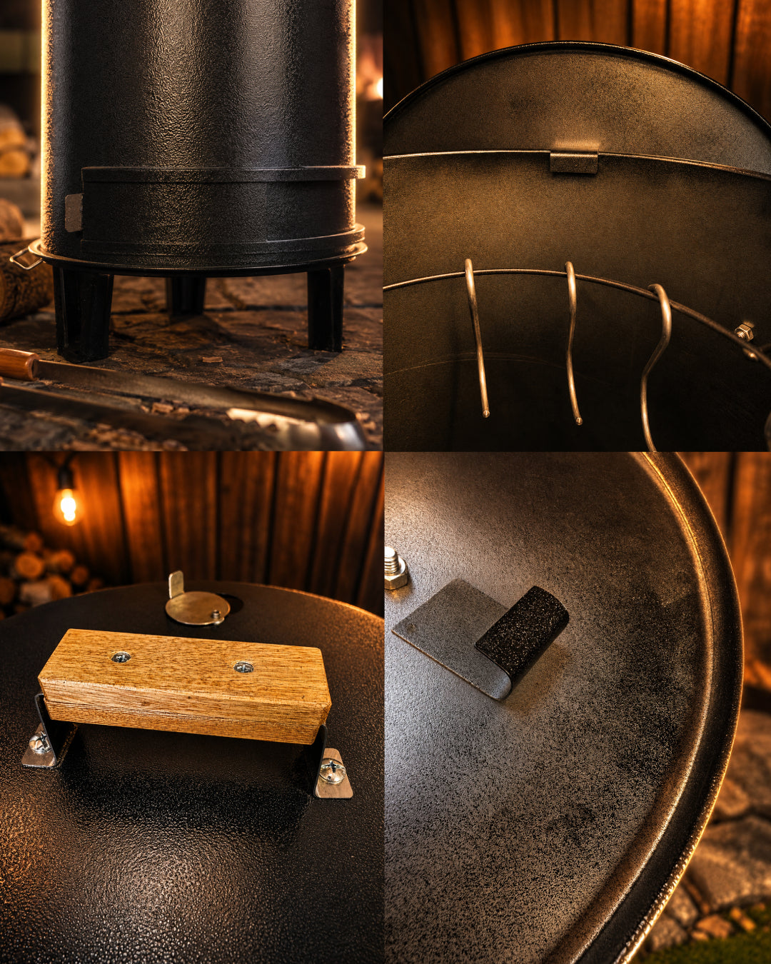 Asador Tipo Barril Personal Hierro