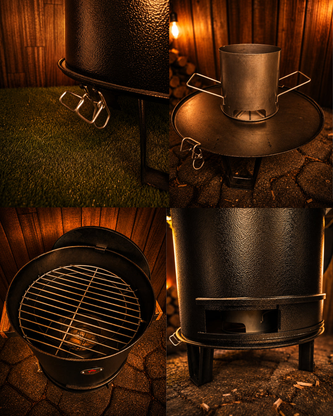 Asador Tipo Barril Personal Hierro