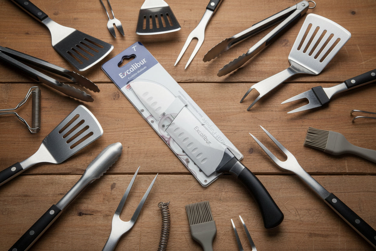 Cuchillo Santoku Excalibur 7” | Precisión Profesional para Parrilla y Cocina