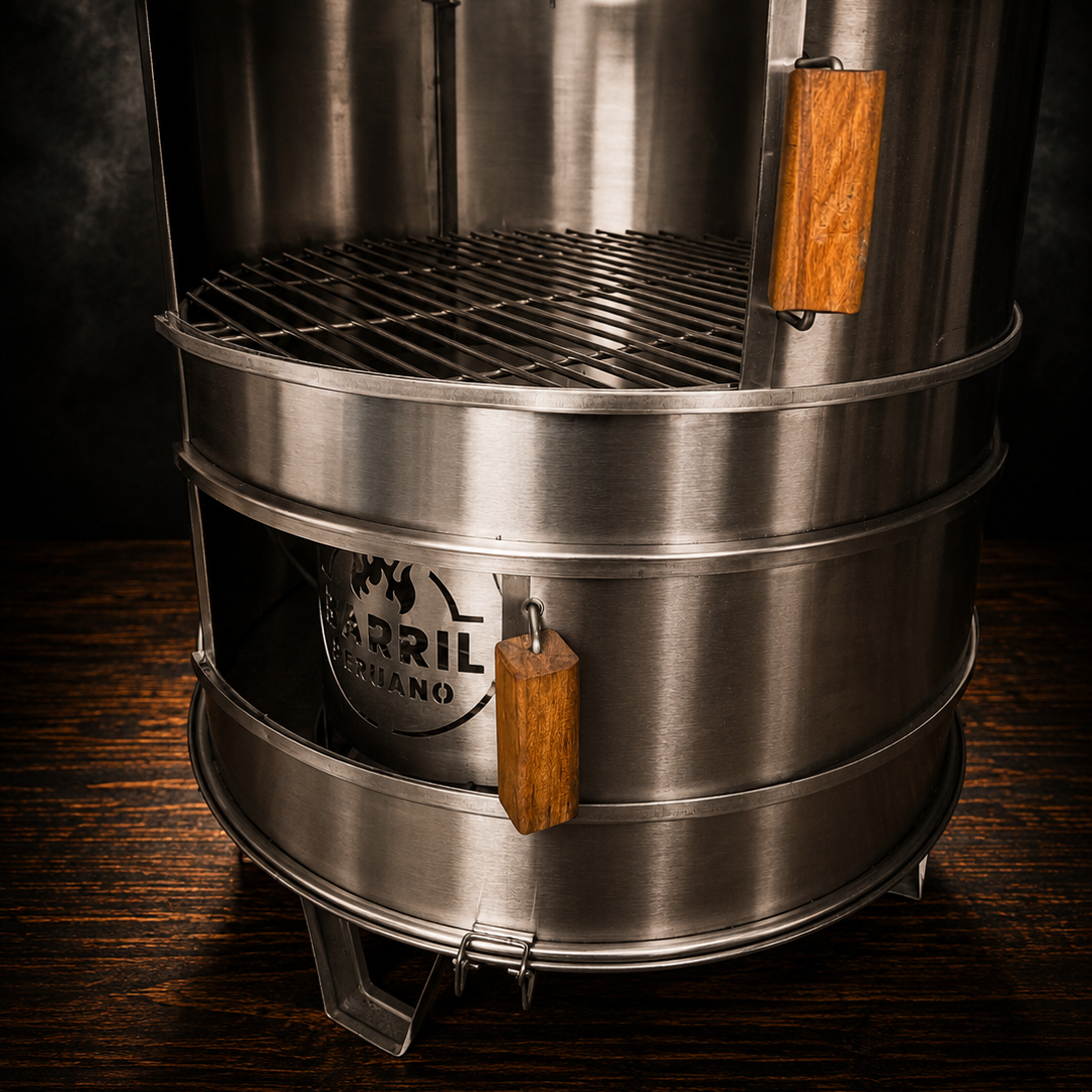 Asador Tipo Barril Parrillero