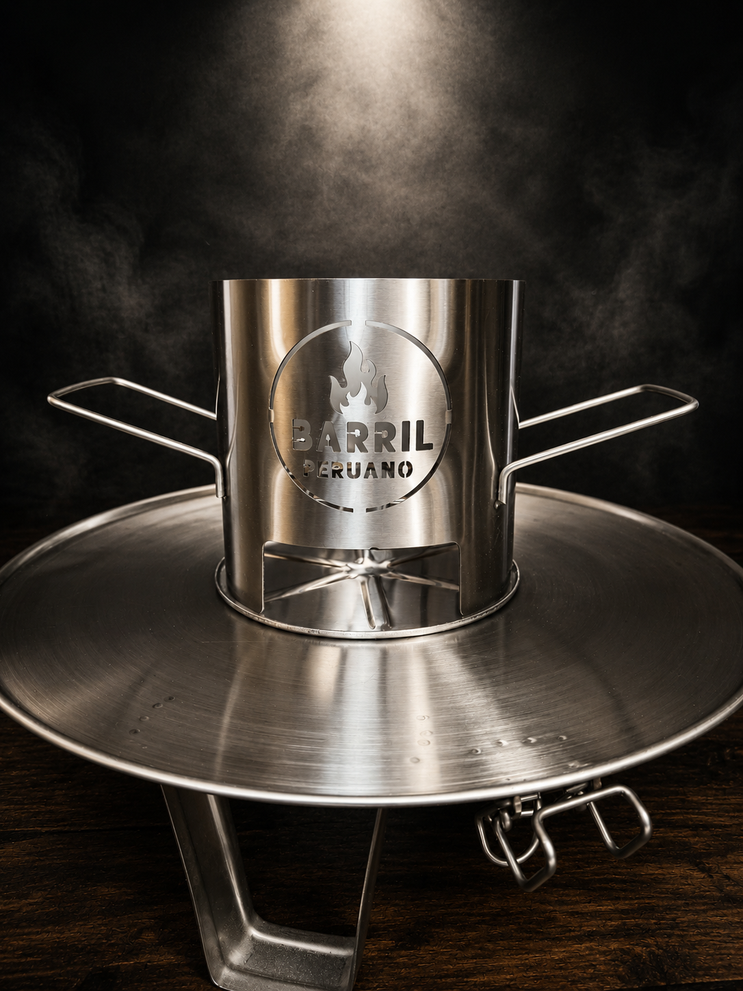 Asador Tipo Barril Personal Acero