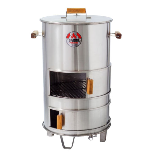 ASADOR BARRIL JUNIOR ACERO INOXIDABLE 304 - COMPACTO PERO POTENT