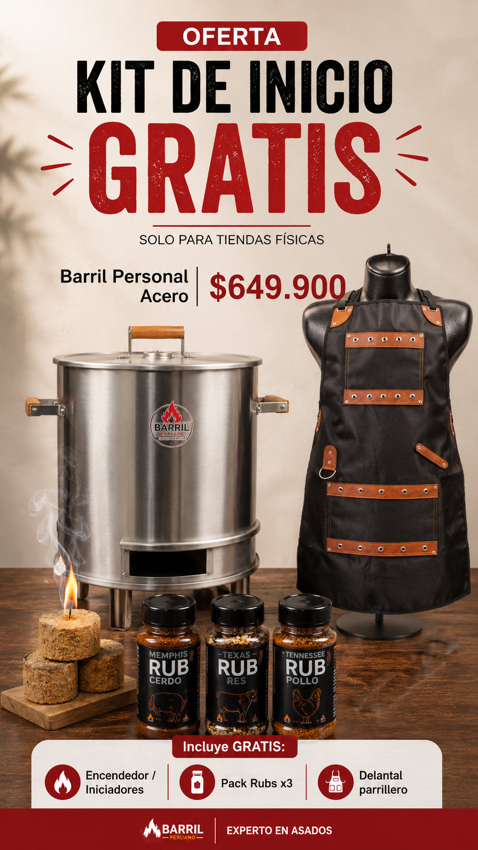 OFERTA KIT INICIO PERSONAL HIERRO / ACERO