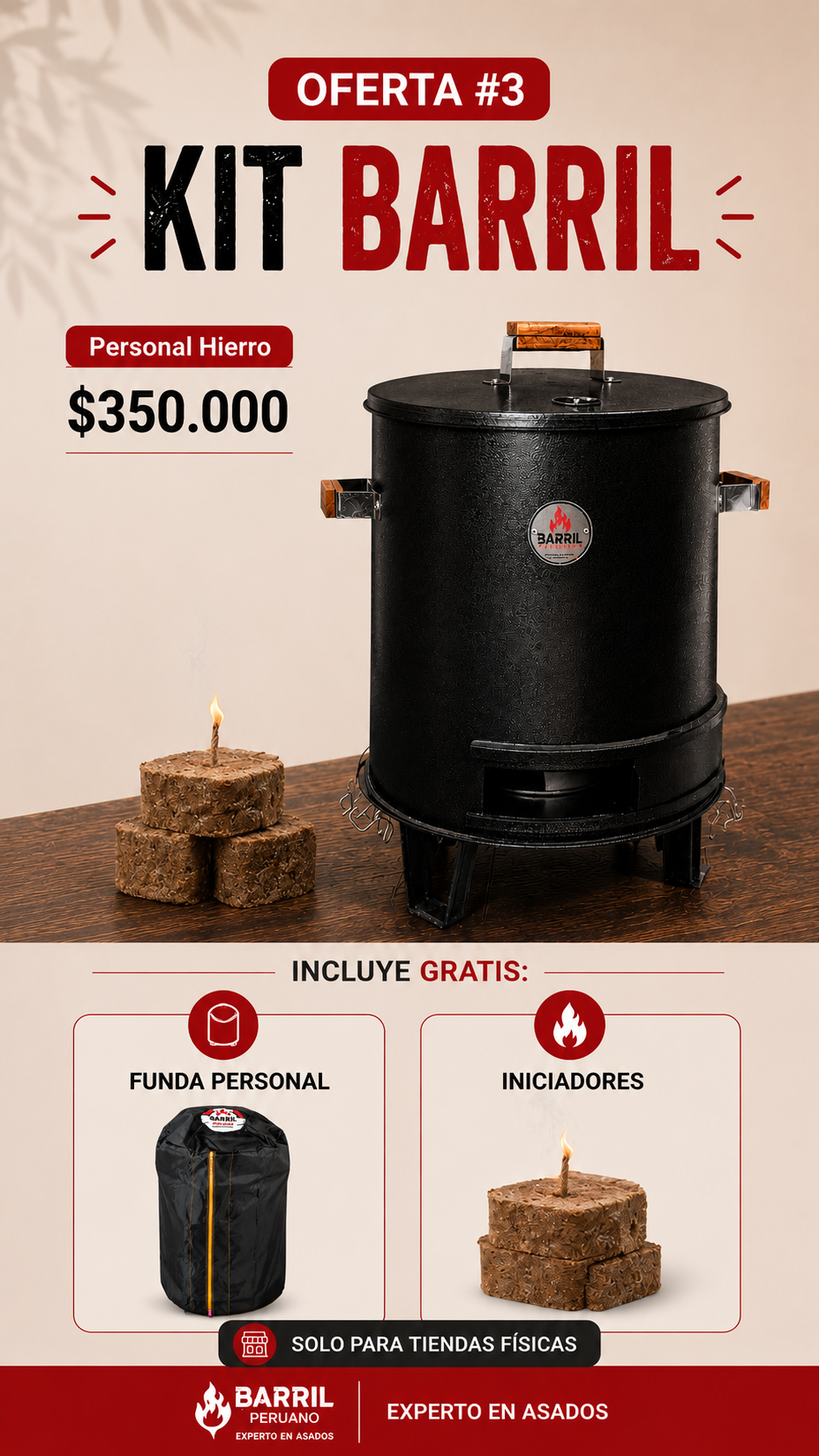 OFERTA KIT PERSONAL ACERO / HIERRO