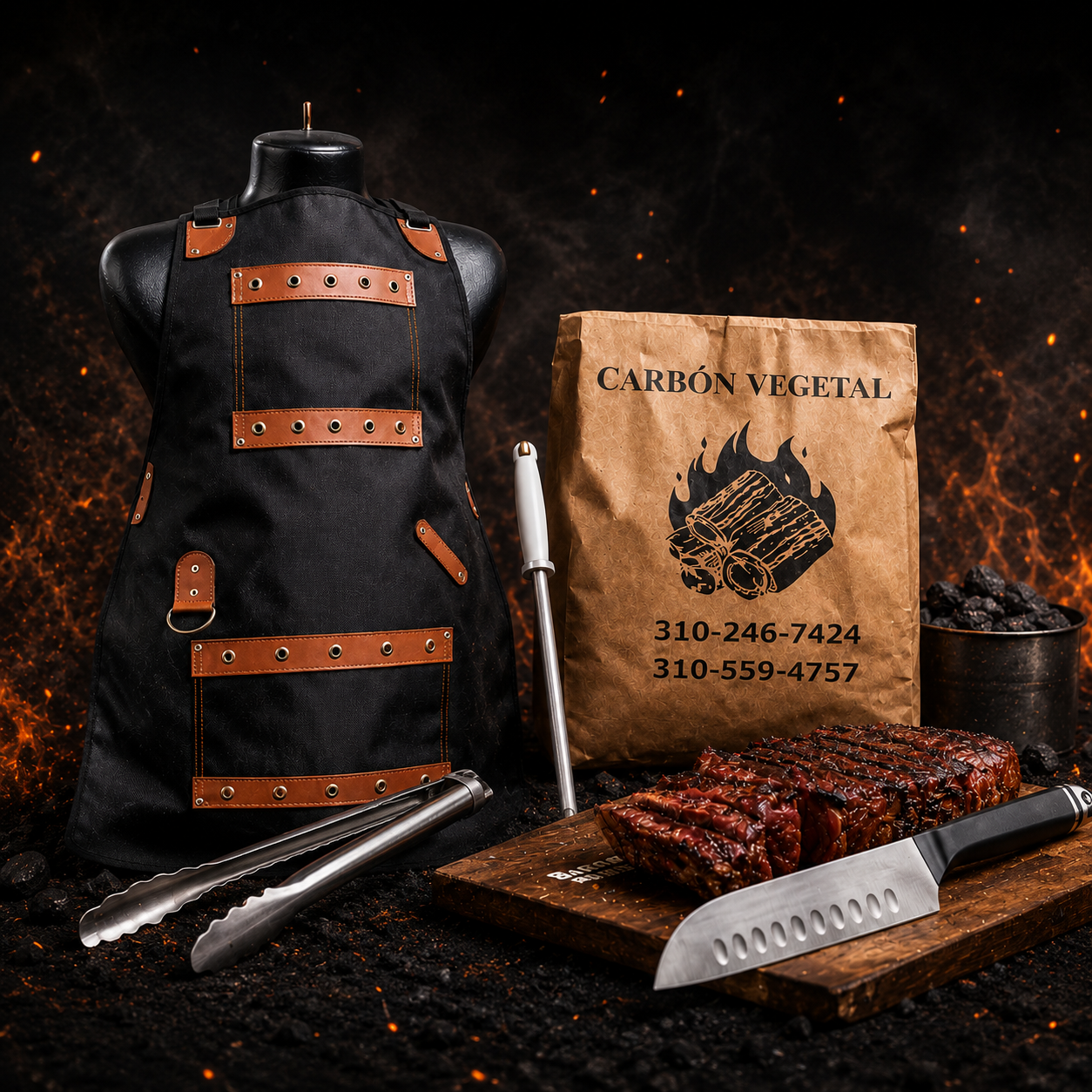 Kit Parrillero Profesional | Pack 5 Accesorios Esenciales