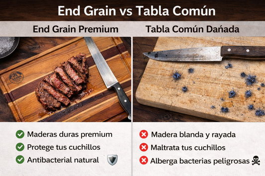 Tabla de Picar Premium 40×60 cm End Grain en Maderas Duras | Parrilla y Cocina Profesional – Barril Peruano
