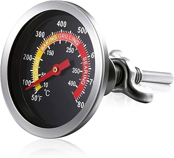 Termómetro de Precisión en Acero Inoxidable para Horno (50°F - 800°F)