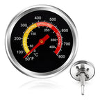 Termómetro de Precisión en Acero Inoxidable para Horno (50°F - 800°F)